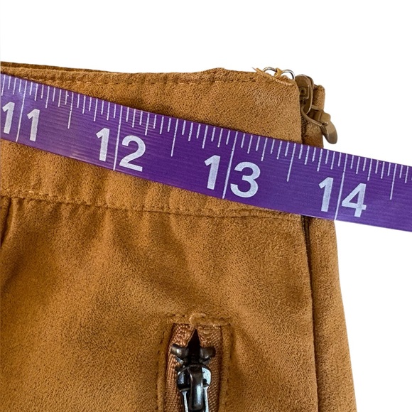 Tan Faux Suede Mini Skirt - Picture 9 of 9
